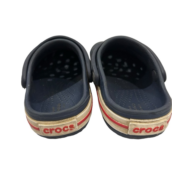 Baby Toddler Crocs Red White Blue - Picture 5 of 6